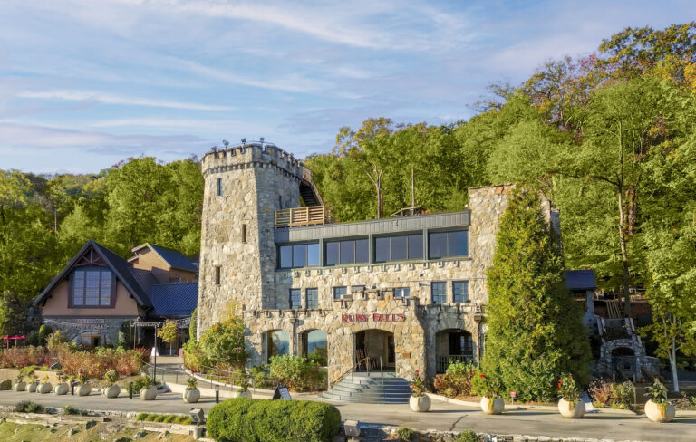 Limestone castle at Ruby Falls on Lookout Mountain.